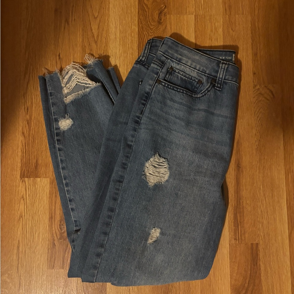 Rewash Ripped Blue Boyfriend Jeans